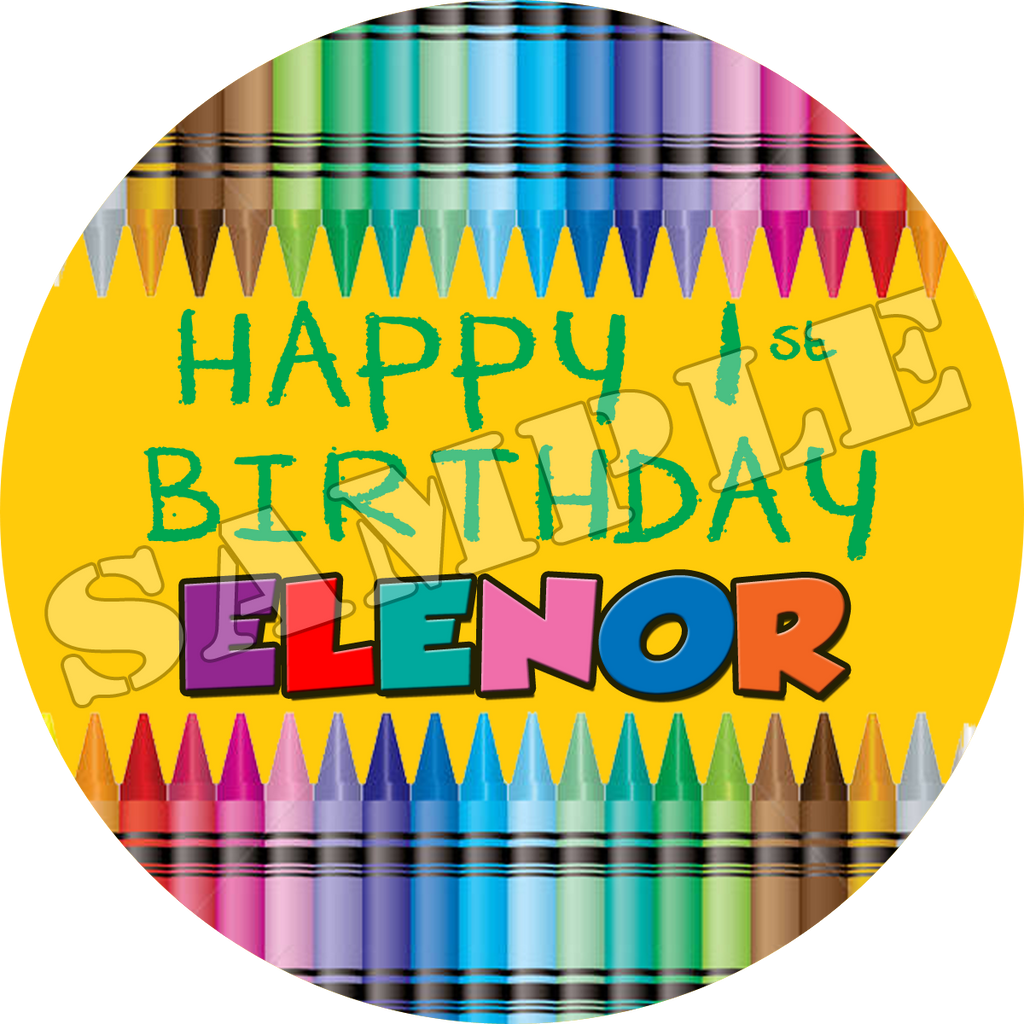 Happy Birthday Crayons for Kids, Rainbow Crayon Stix® Party Favor