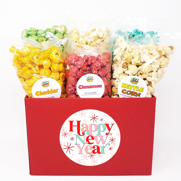 Happy New Year - Retro Red - Variety 6 Pack - Mini Bags