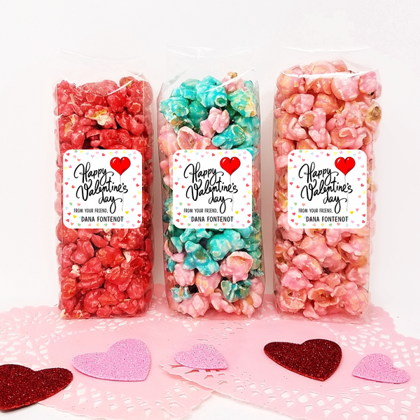 Heart Balloon - Valentine Popcorn Party Favors