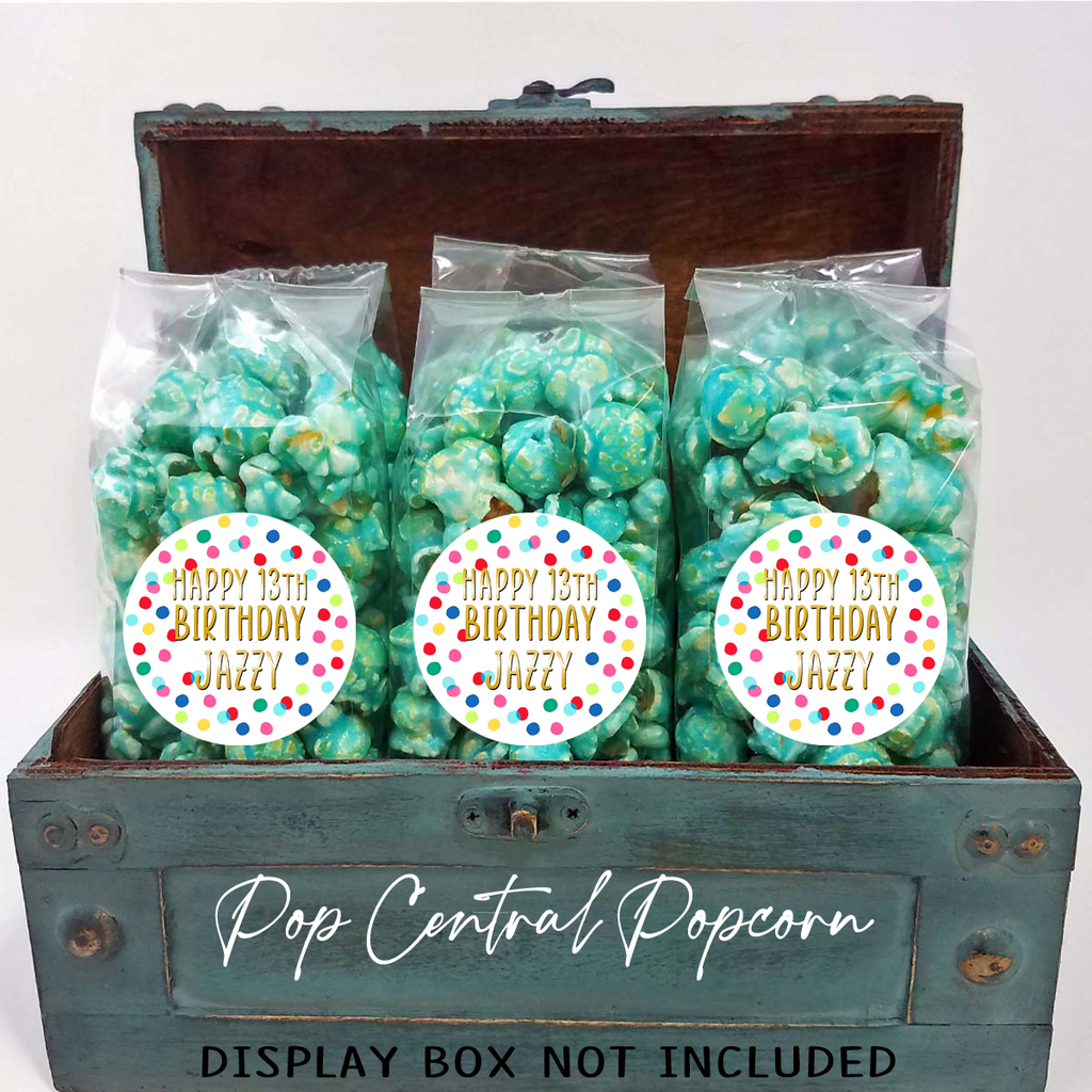 Abstract Polka Dot - Personalized Party Favor Bags – Pop Central Popcorn