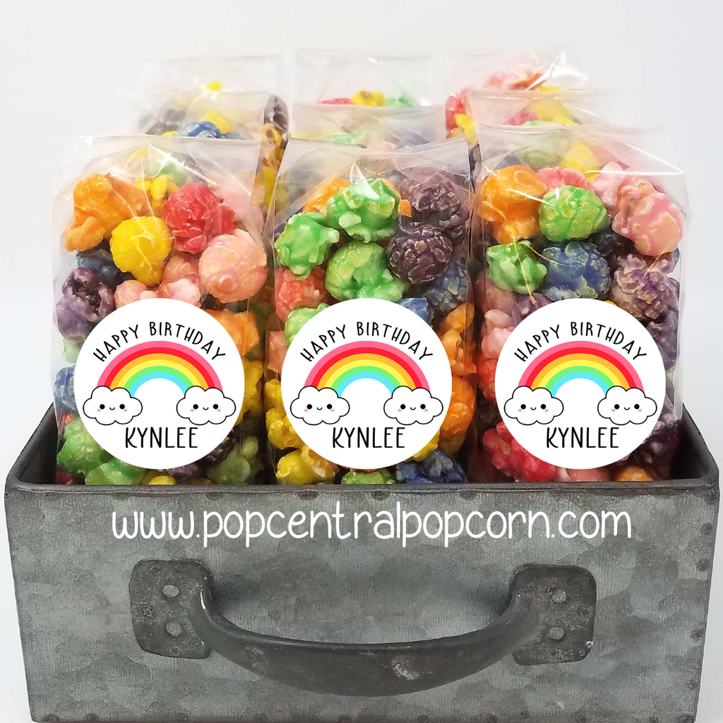 Rainbow Smiles - Birthday Party Favor Bags – Pop Central Popcorn