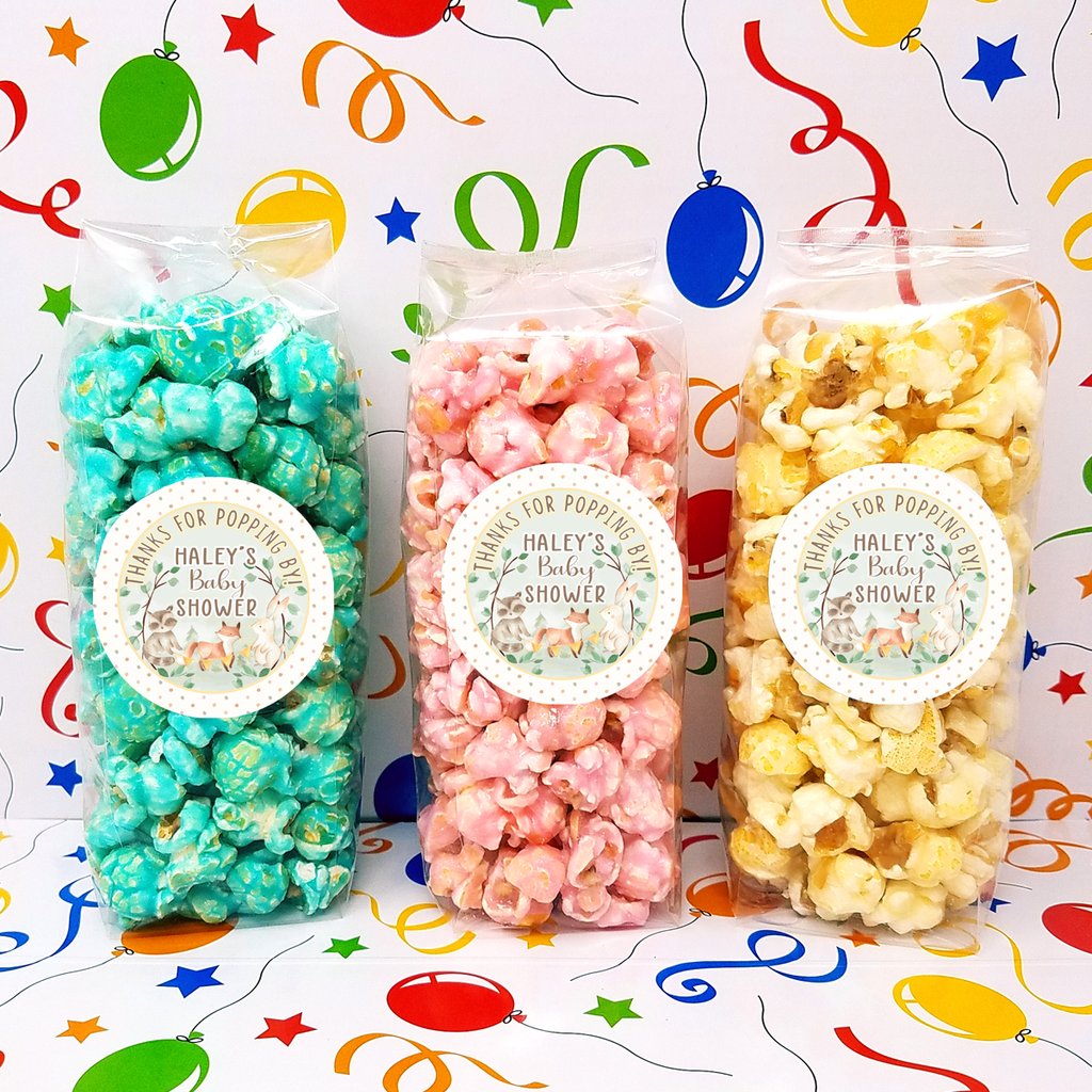 Woodland Critters - Baby Shower Popcorn Party Favors – Pop Central Popcorn